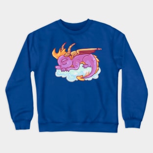 Sleeping Spyro on a Cloud Crewneck Sweatshirt